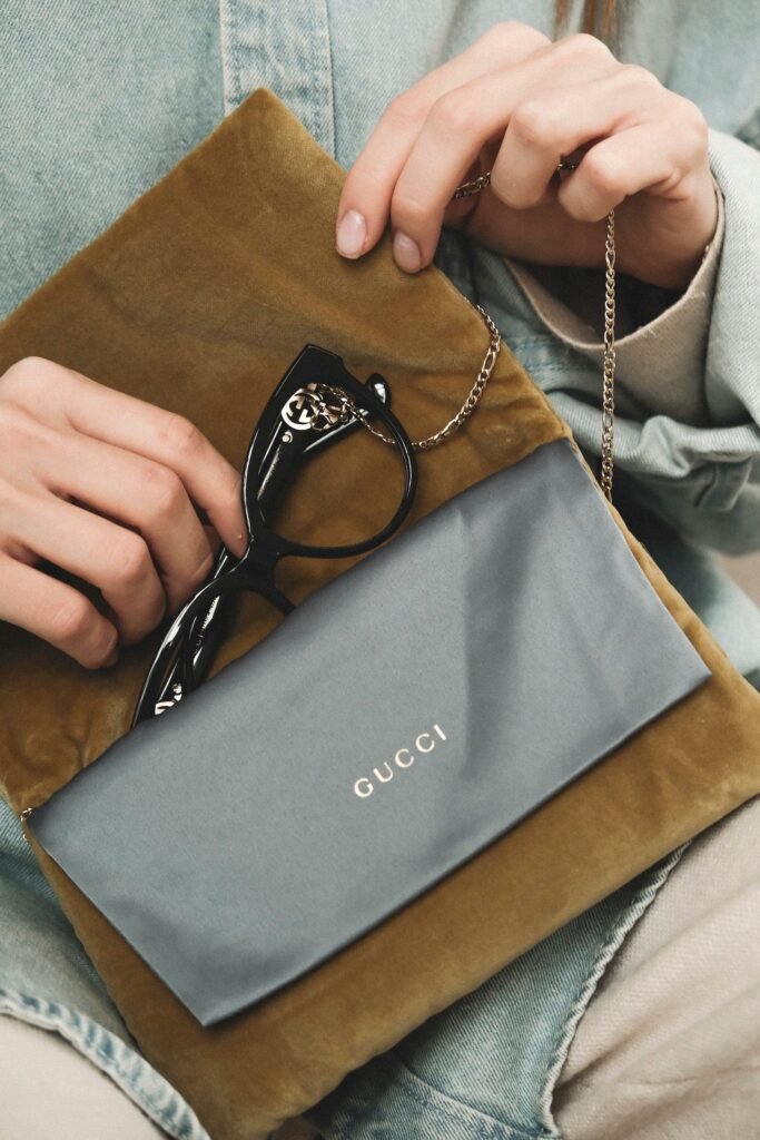 Beautiful photo of a unique branded bag as a portfolio photo in DupeMuse for providing style guide and tips